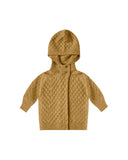 baby sweater coat || goldenrod