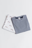 Pijama Niño Verano Perro Salchicha Rayas