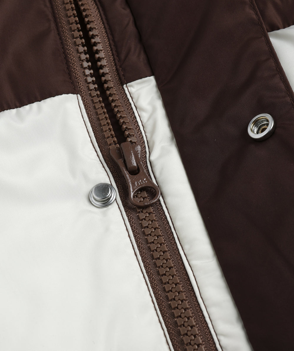 SKI PUFFER JACKET || BROWN