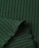RIBBED LONG SLEEVE || GREEN