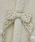 SHEARLING COLLARED COAT || NATURAL