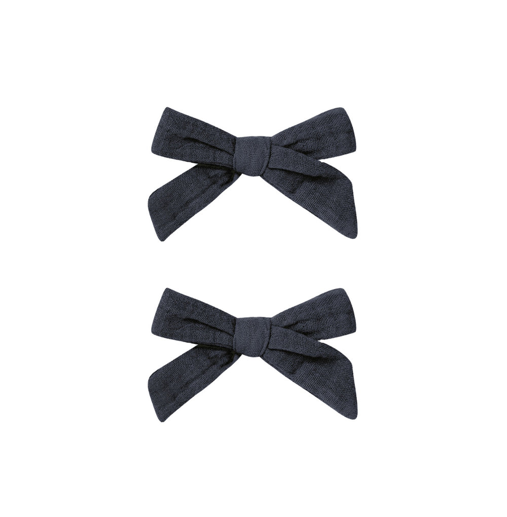 BOWS, SET OF 2 || NAVY