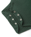 SHOULDER RUFFLE BODYSUIT || GREEN