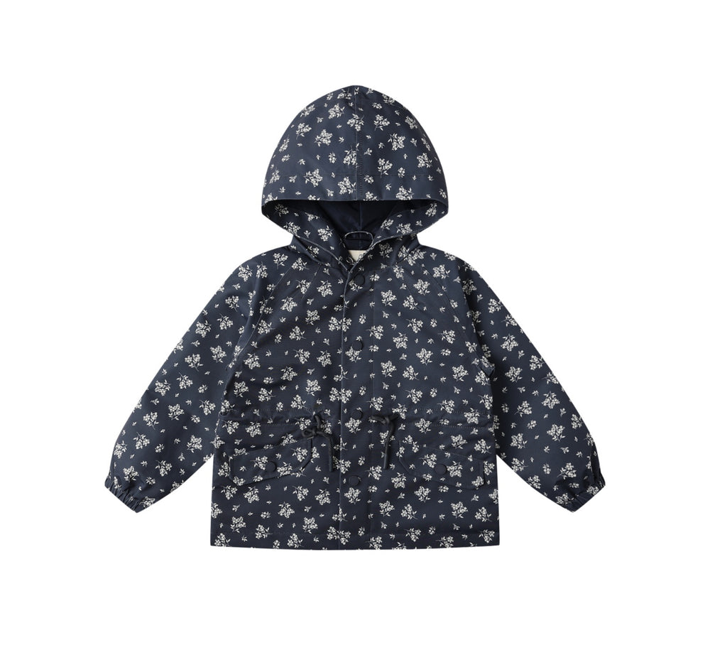 RAINCOAT || BLUE FLORAL