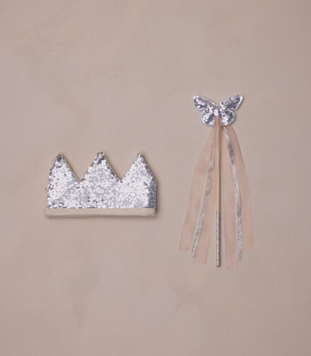 CROWN + WAND | SILVER SEQUIN
