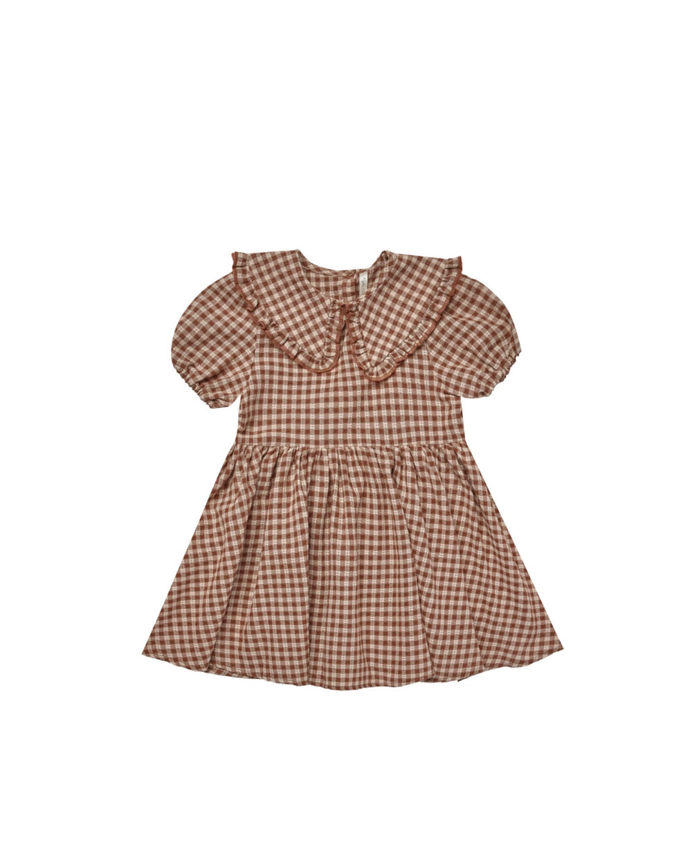 CAMILLE DRESS || BROWN GINGHAM