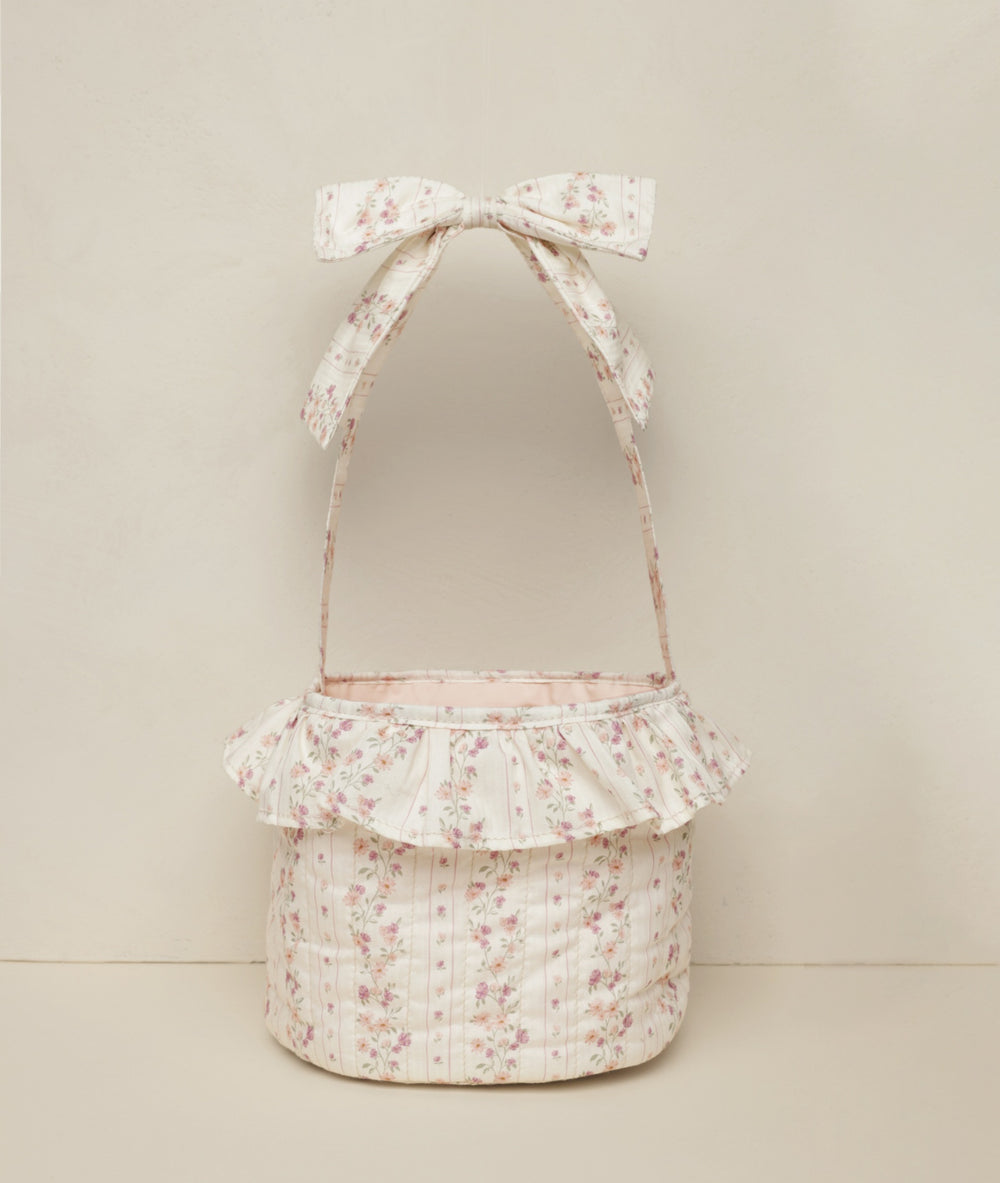 EASTER BASKET || FLORAL STRIPE