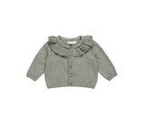 RUFFLE COLLAR CARDIGAN || BASIL