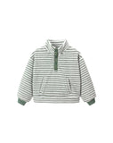 SNAP PULLOVER || EVERGREEN STRIPE