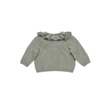 RUFFLE COLLAR CARDIGAN || BASIL