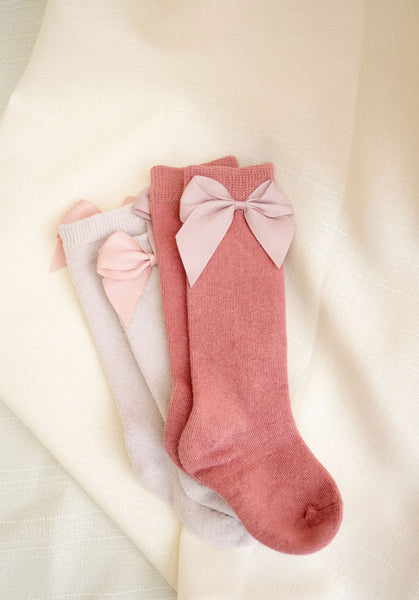 Calceta con moño Rosa Palo – RikiRan