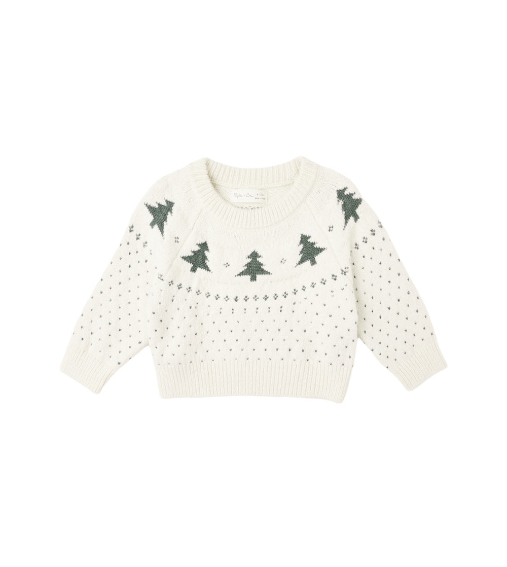 FAIR ISLE SWEATER || TREES