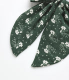 OVERSIZED BOW || GREEN DITSY