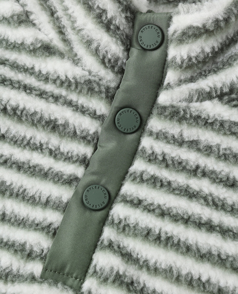 SNAP PULLOVER || EVERGREEN STRIPE