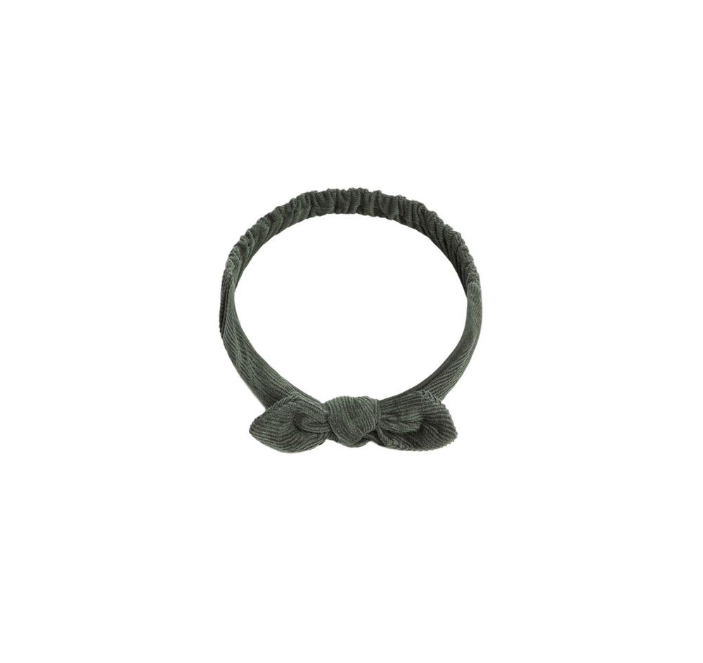 BABY BOW HEADBAND || EVERGREEN