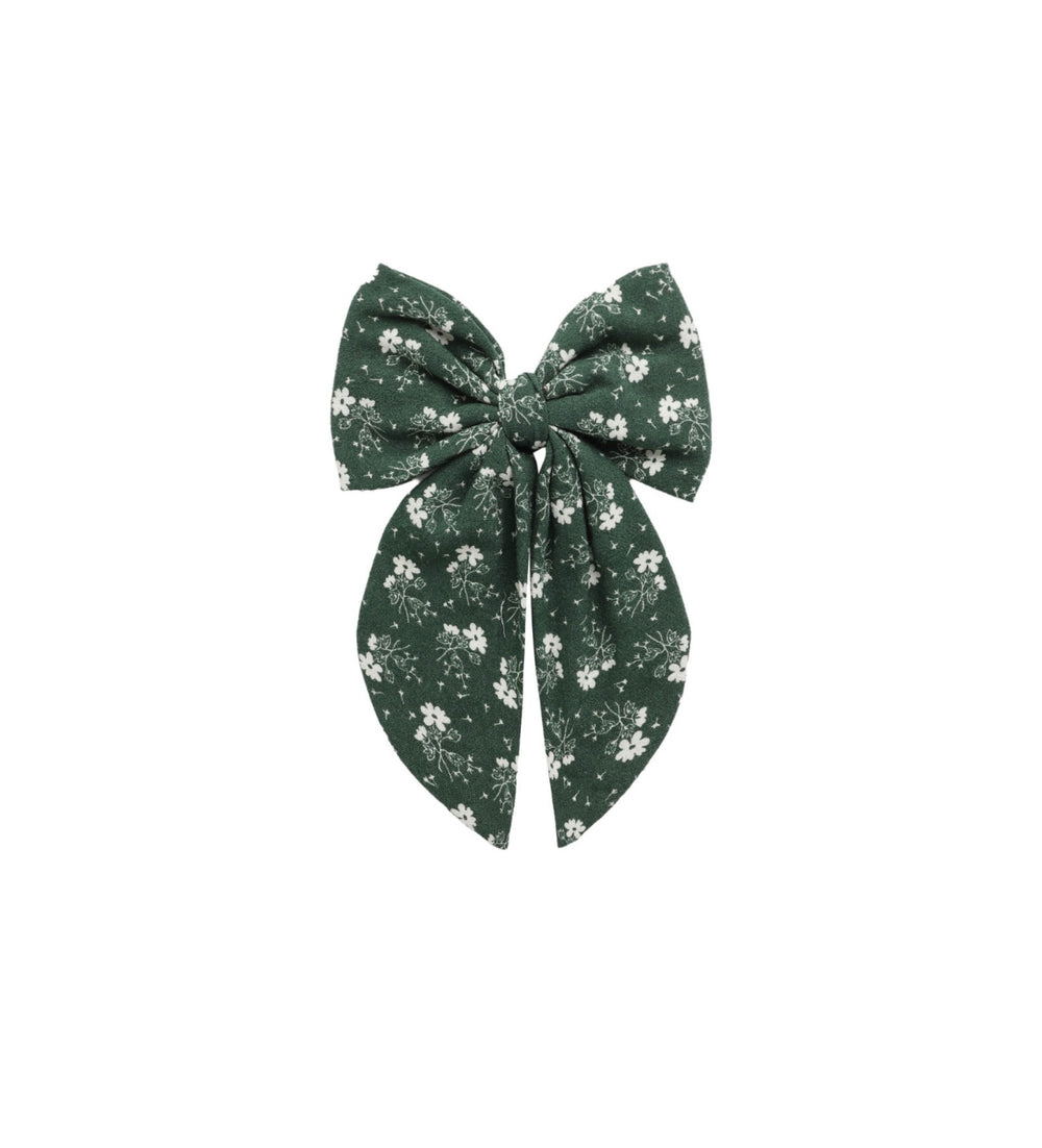 OVERSIZED BOW || GREEN DITSY