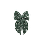 OVERSIZED BOW || GREEN DITSY