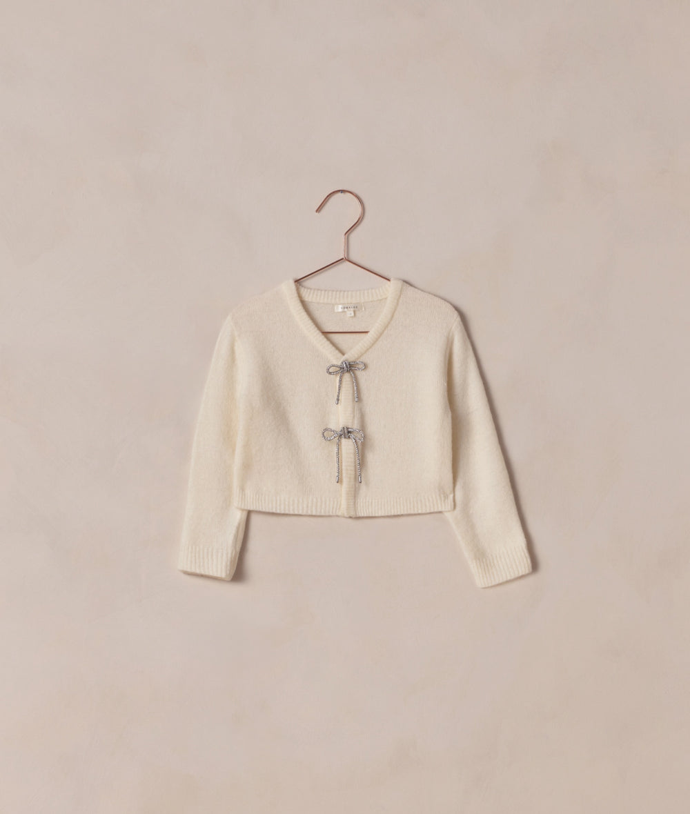 BOW CARDIGAN | IVORY