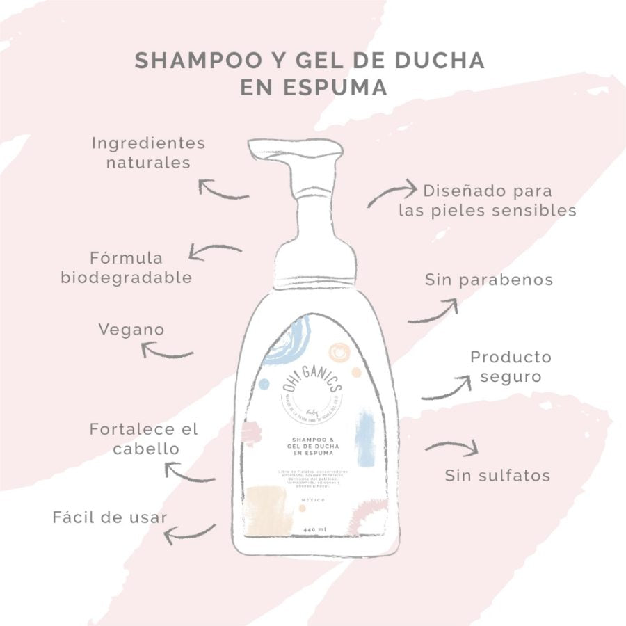 Shampoo & Gel De Ducha En Espuma 440 ml