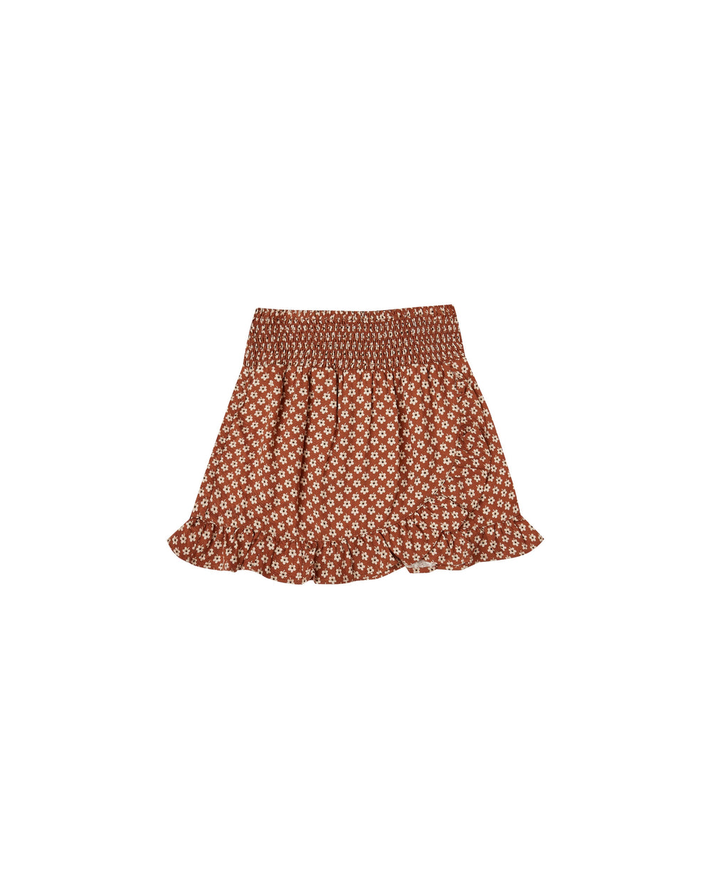 Flower power wrap ruffle skirt || Amber