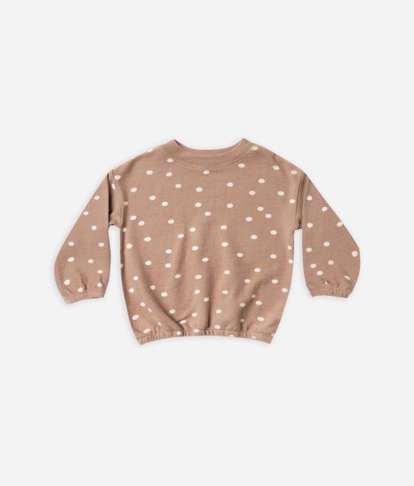 dot pullover sweater || truffle