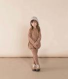 dot knit legging || truffle