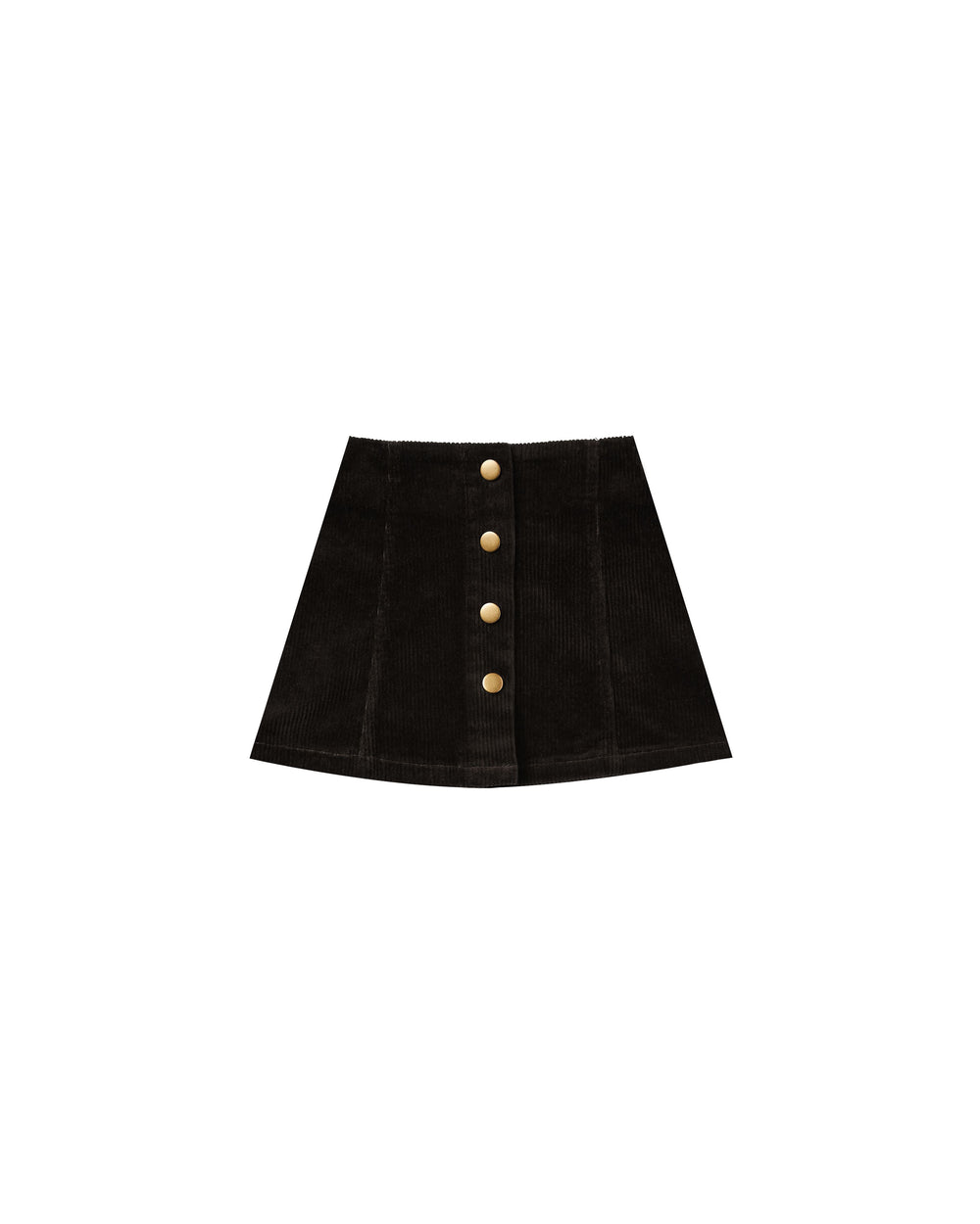 Corduroy mini skirt || Vintage black